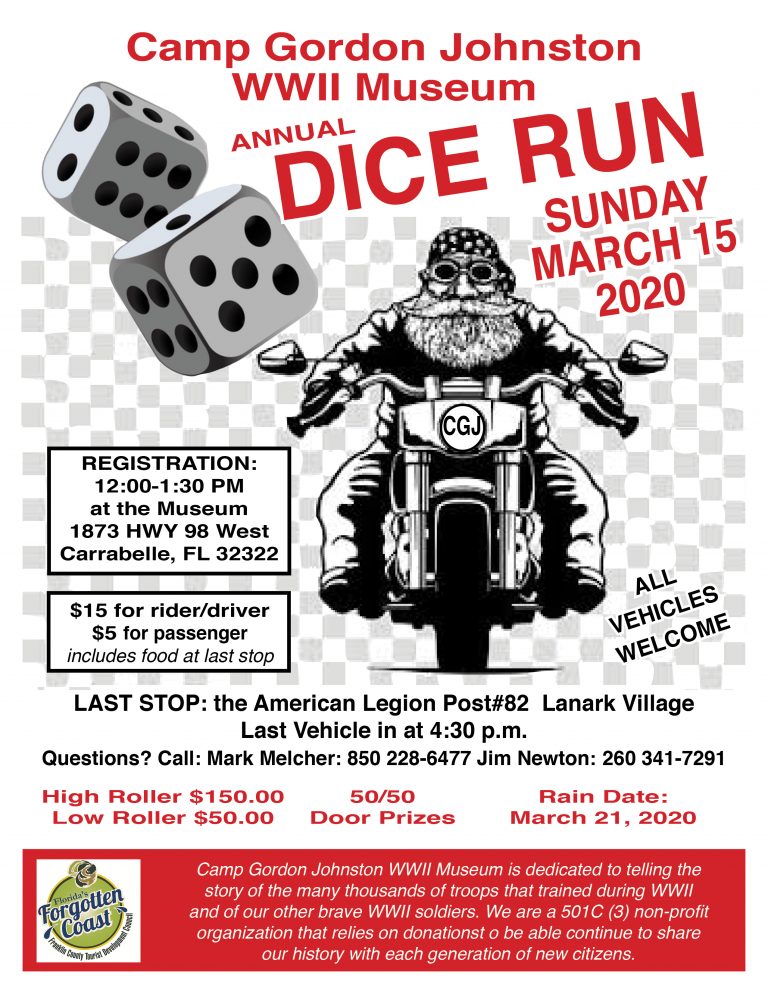 Camp Gordon Johnston Days Dice Run Apalachicola, St. Island Florida